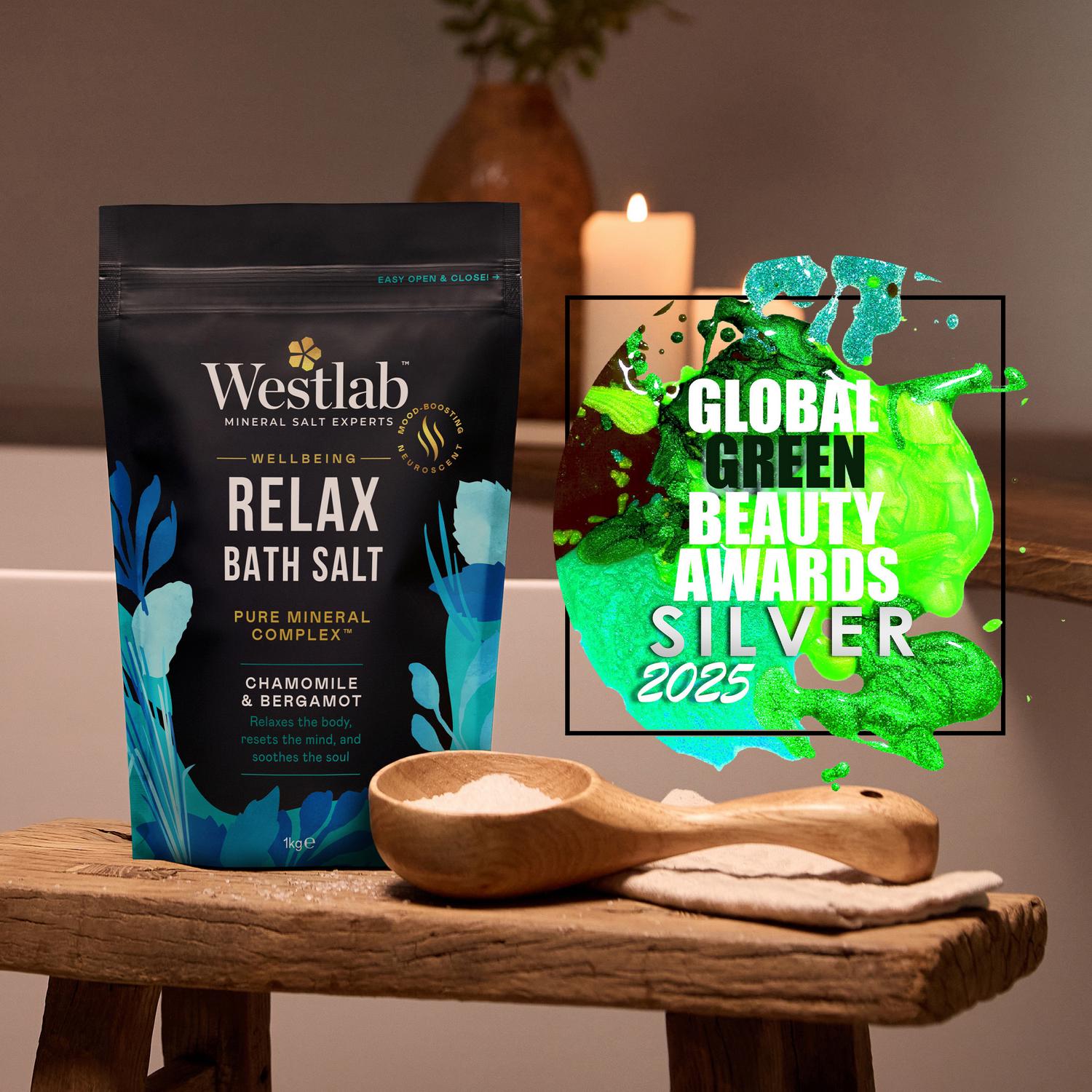 Westlab Wellbeing Relax Bath Salts 1kg (British brand)