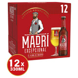 Madri Excepcional Premium Lager 12 x 330ml, imported from the UK