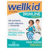 Vitabiotics Wellkid Immune Chewable Tablets Natural Orange & Lemon 30 Pack (British brand)