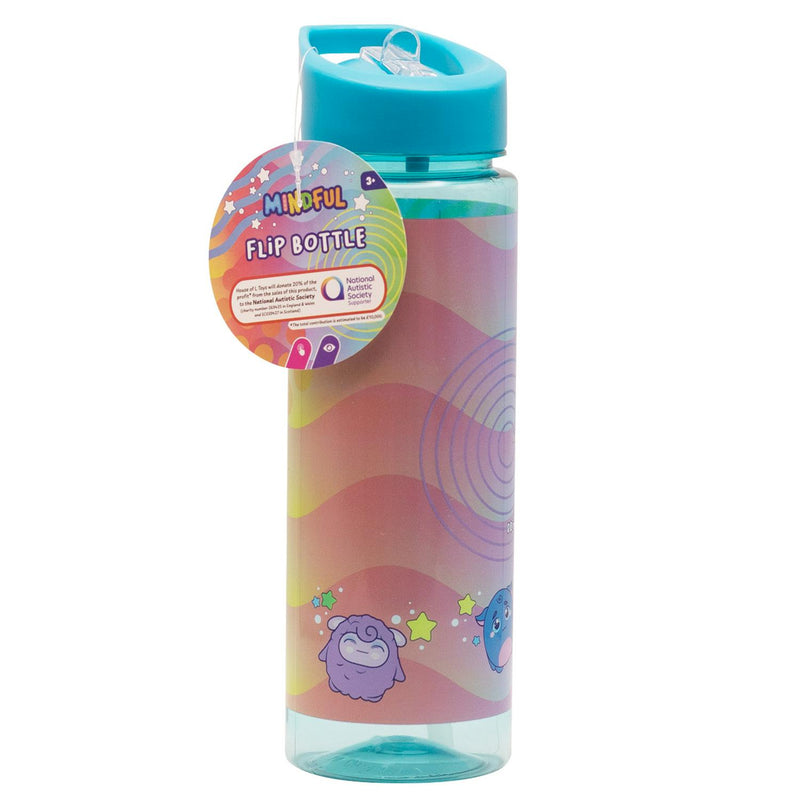 Mindful Flip Water Bottle Blue, imported from the UK