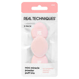 Real Techniques Mini Miracle Powder Puff Trio x3, imported from the UK