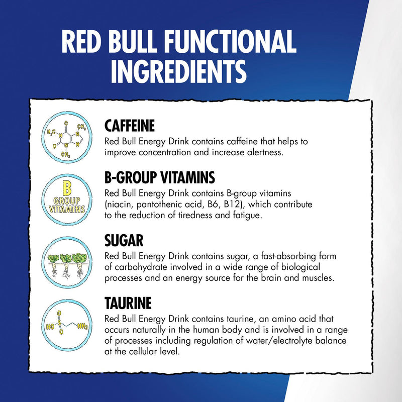 Red Bull Energy Drink Original 250ml, imported from the UK