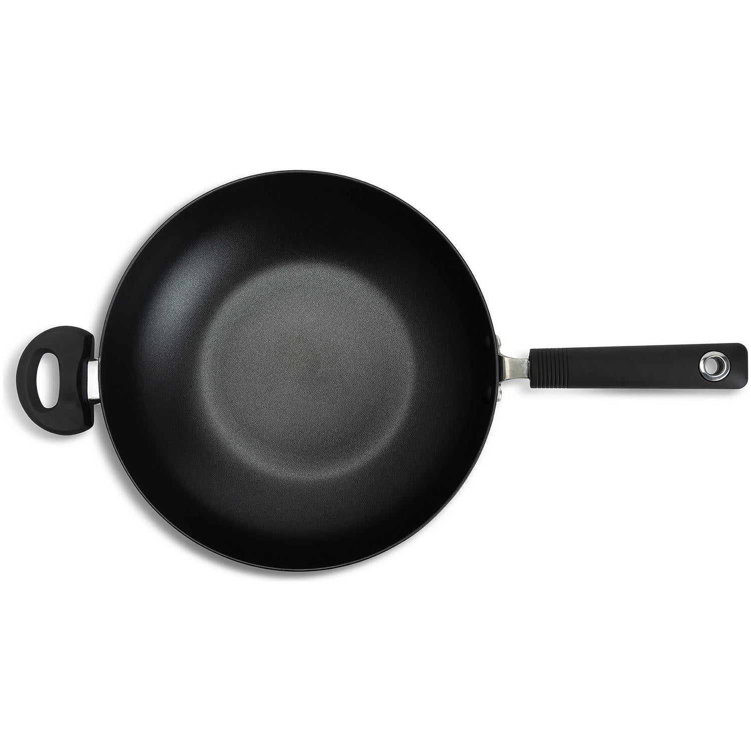 Habitat Aluminium Stirfry Pan - Black