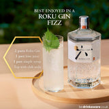 Roku Japanese craft gin 70cl, imported from the UK