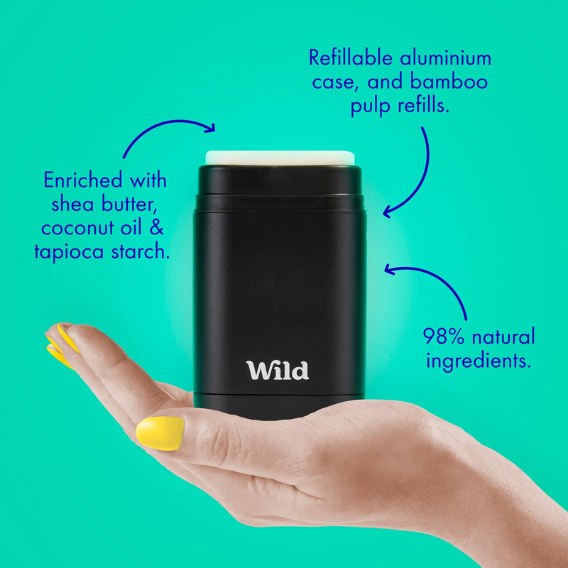 Wild Fresh Cotton & Sea Salt Natural Deodorant 40g (British brand)