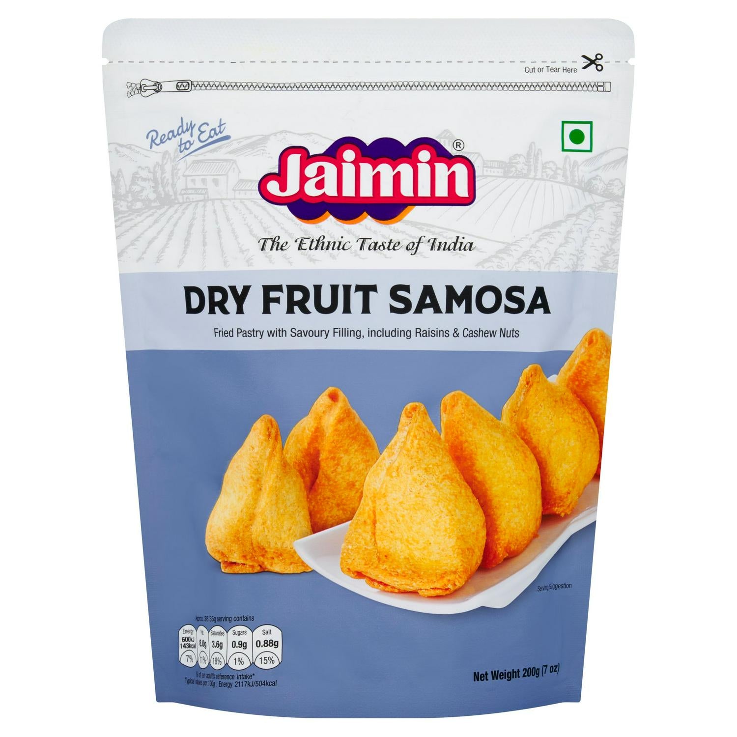 Jaimin Dry Fruit Samosa 200g, imported from India