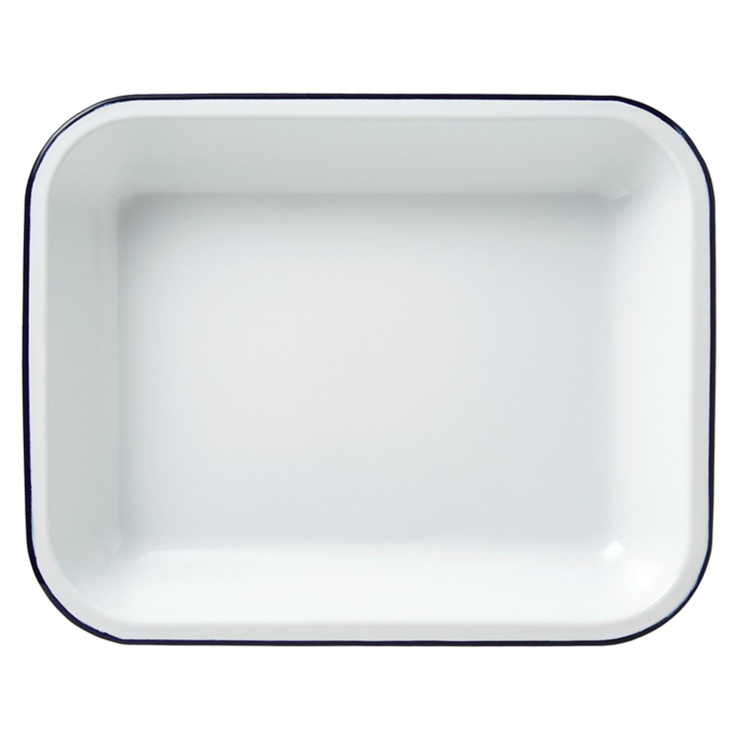 Falcon 37cm Rectangular Enamel Roaster - Blue