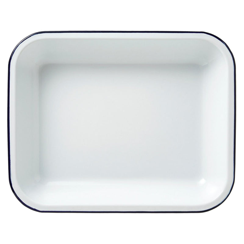 Falcon 37cm Rectangular Enamel Roaster - Blue