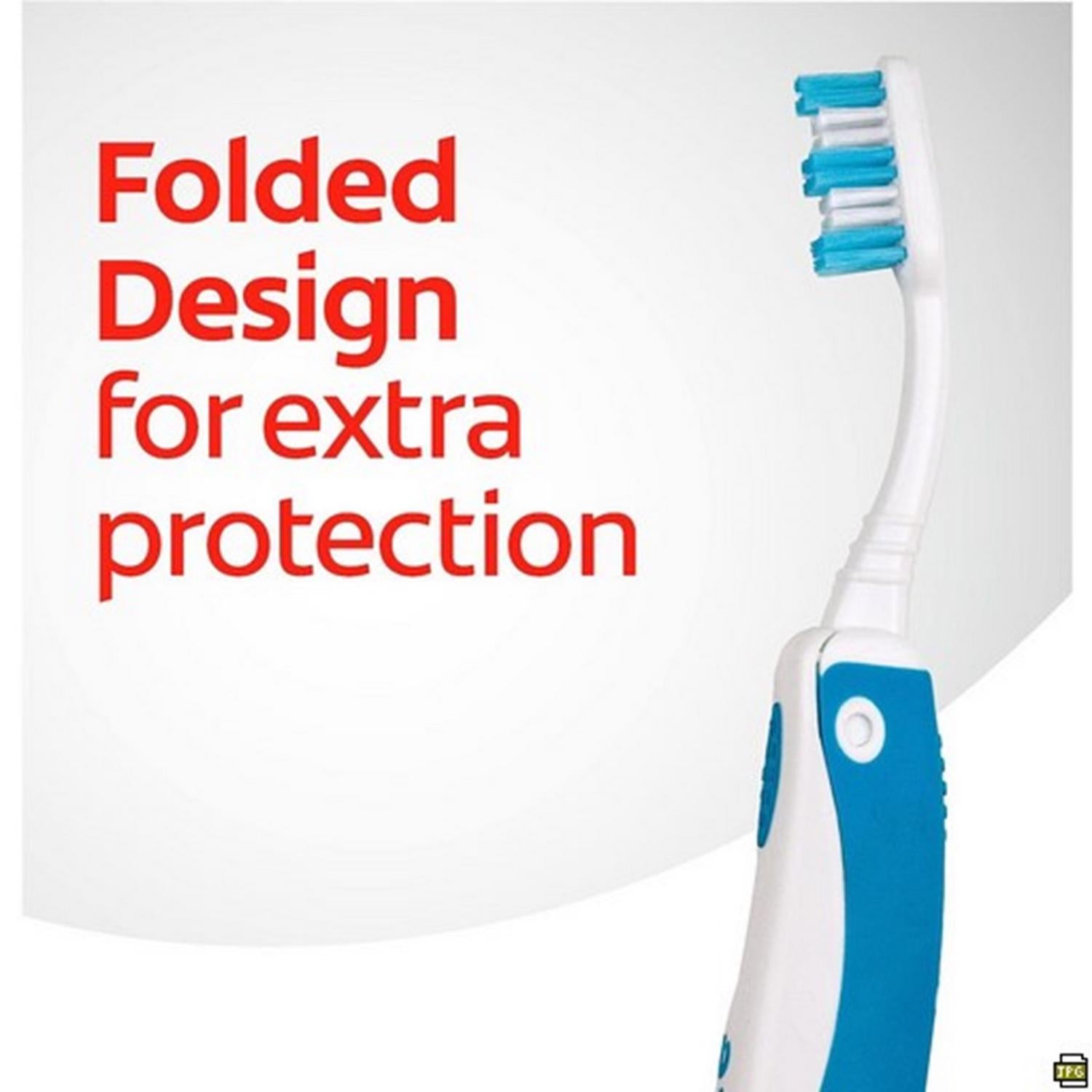Colgate portable soft travel toothbrush with foldable cover - British product