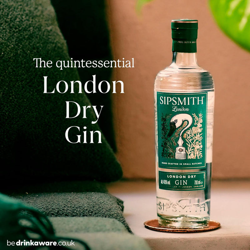 Sipsmith London Dry Gin 70cl bottle, imported from the UK