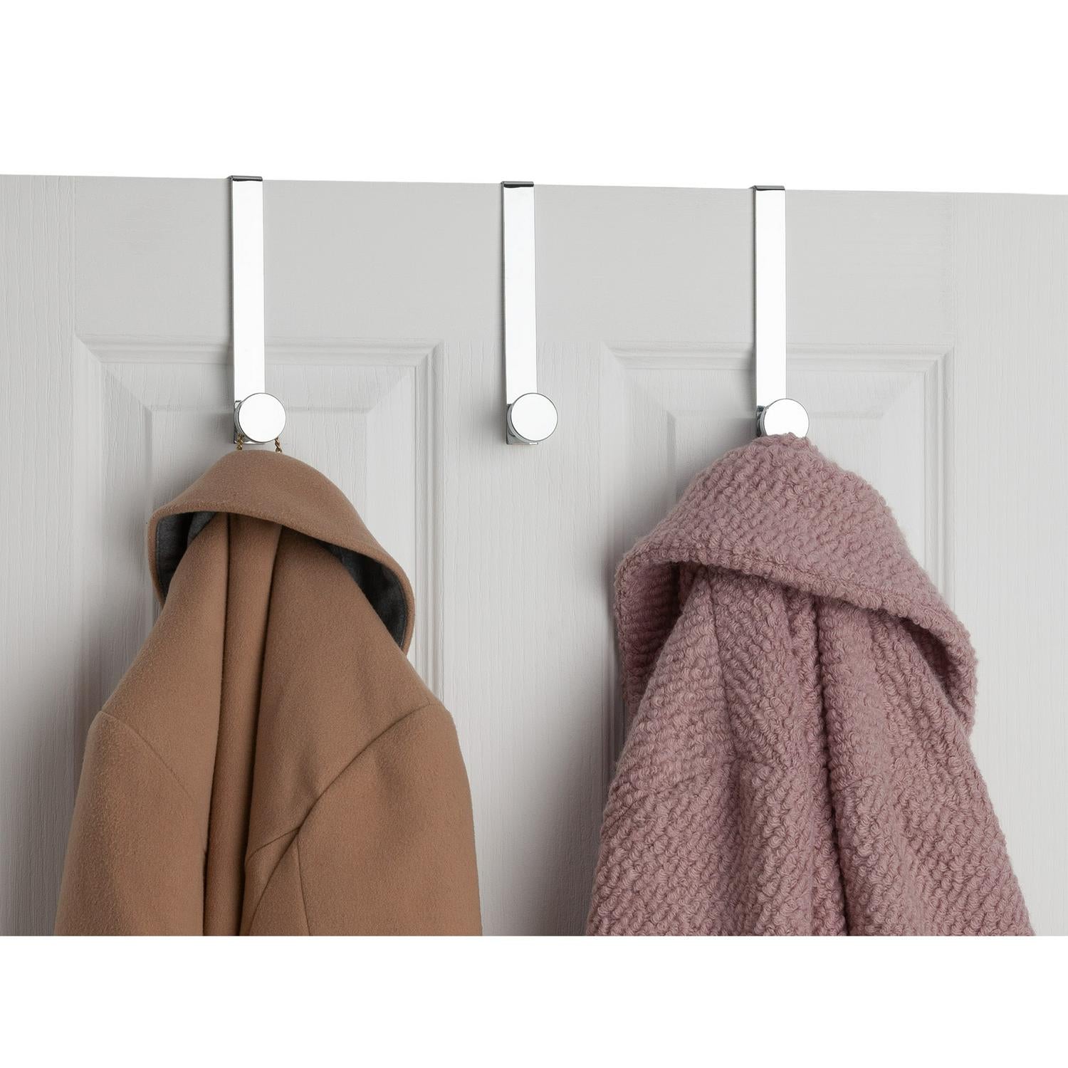 Habitat Pack of 3 Round Over The Door Hooks