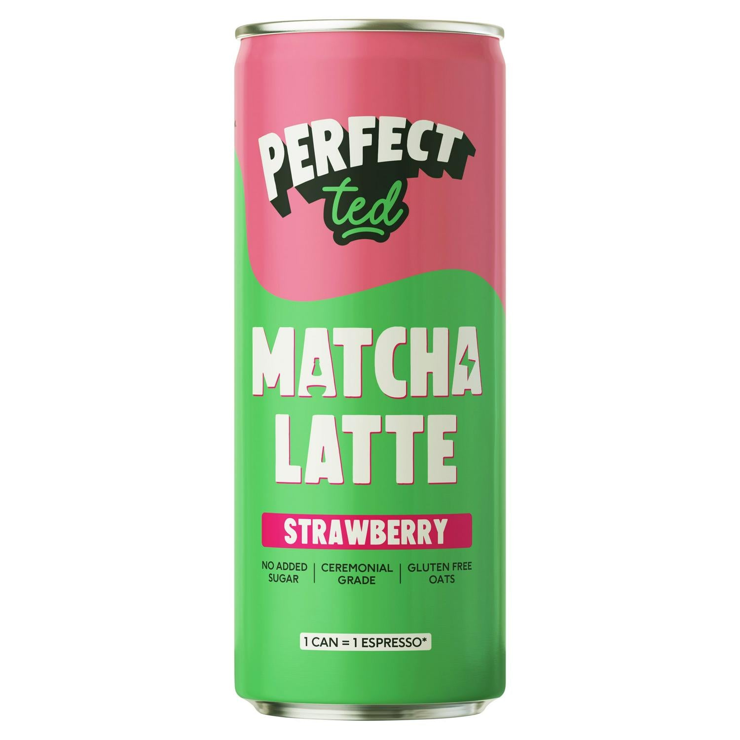 Perfect Ted Strawberry Matcha Latte 250ml, imported from the UK