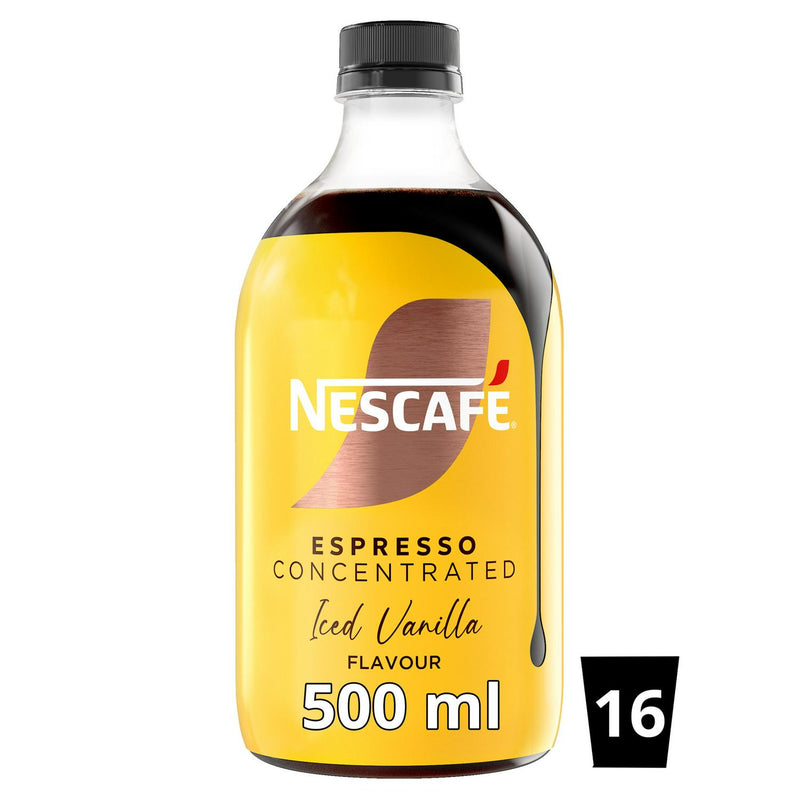 Nescafe Iced Coffee Espresso Concentrate Vanilla 500ml, imported from the UK