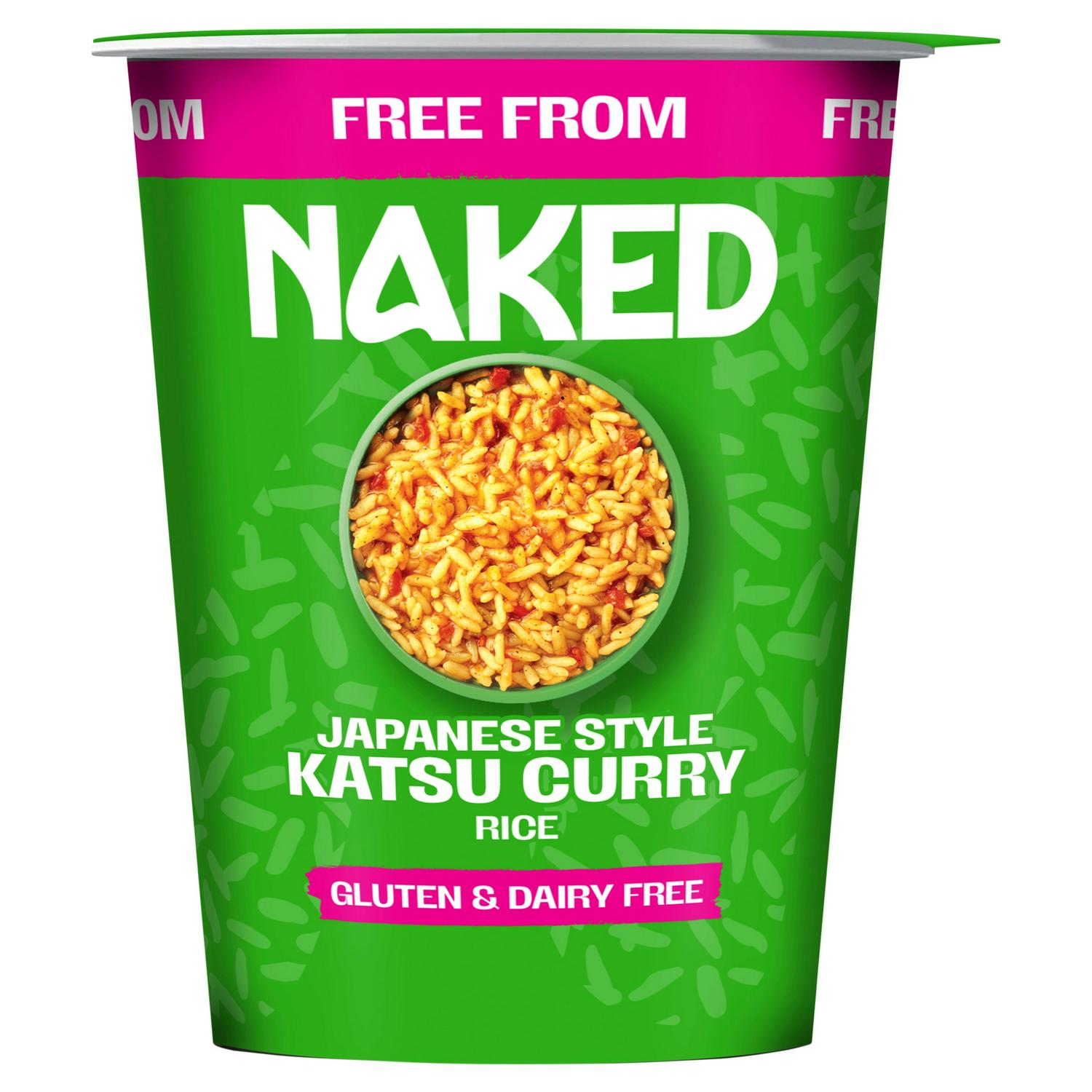 Naked Katsu Curry Long Grain Rice Pot 78g (British brand)