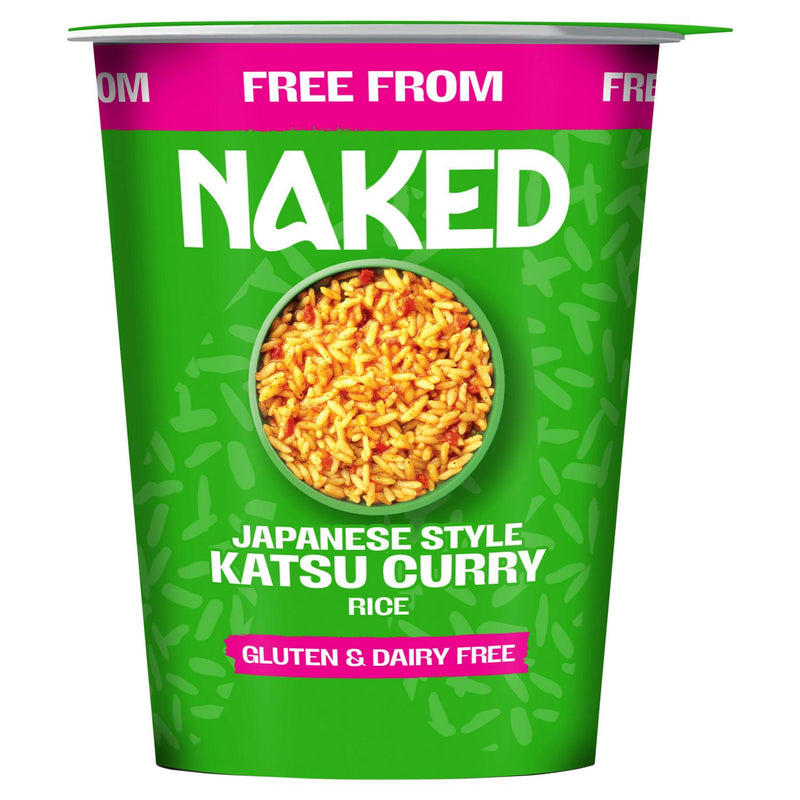 Naked Katsu Curry Long Grain Rice Pot 78g (British brand)