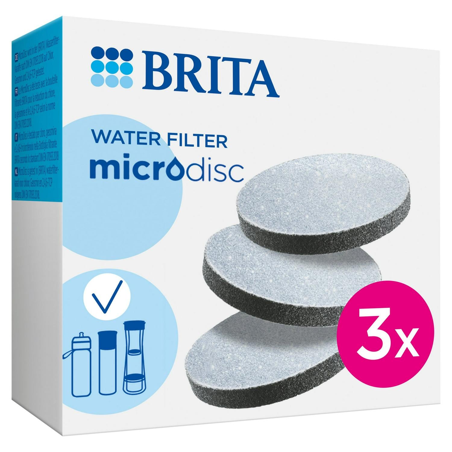 BRITA Pack of 3 Fill & Go Vital MicroDiscs