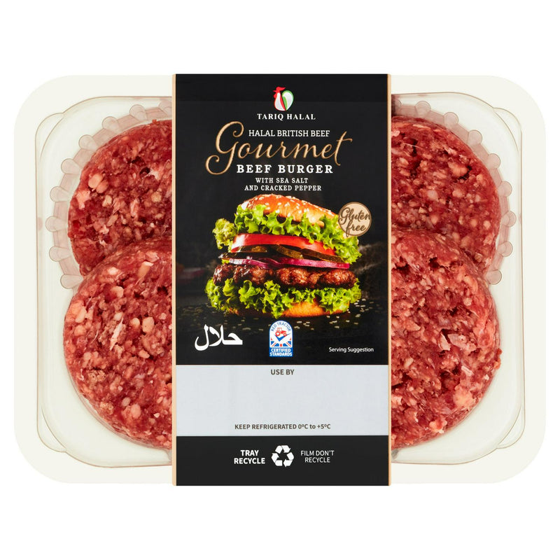 Tariq Beef Burgers Sea Salt Cracked Pepper (British brand)
