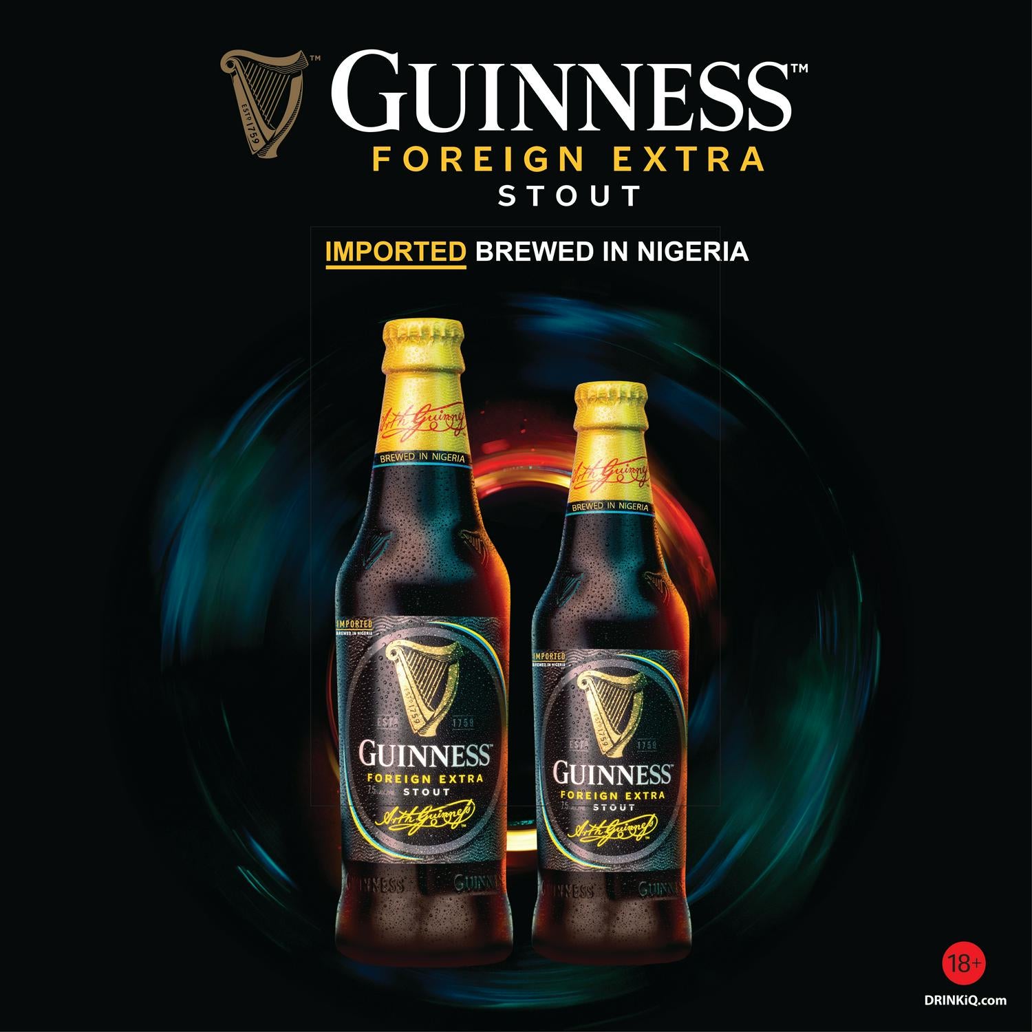 Guinness Foreign Extra Stout beer 600ml, UK version