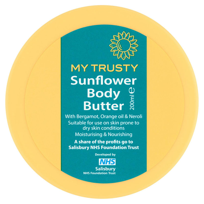 My Trusty Sunflower Body Butter 200ml, imported from the UK
