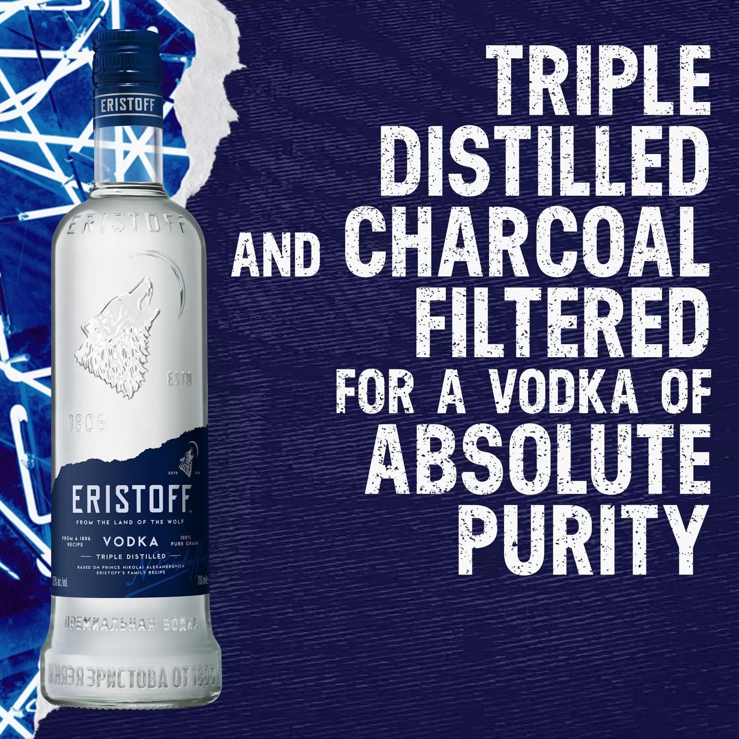 Eristoff Original Pure Grain Vodka 70cl bottle - British product
