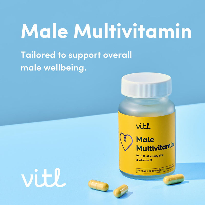 Vitl Male Multivitamin Capsules 30 count (British brand)