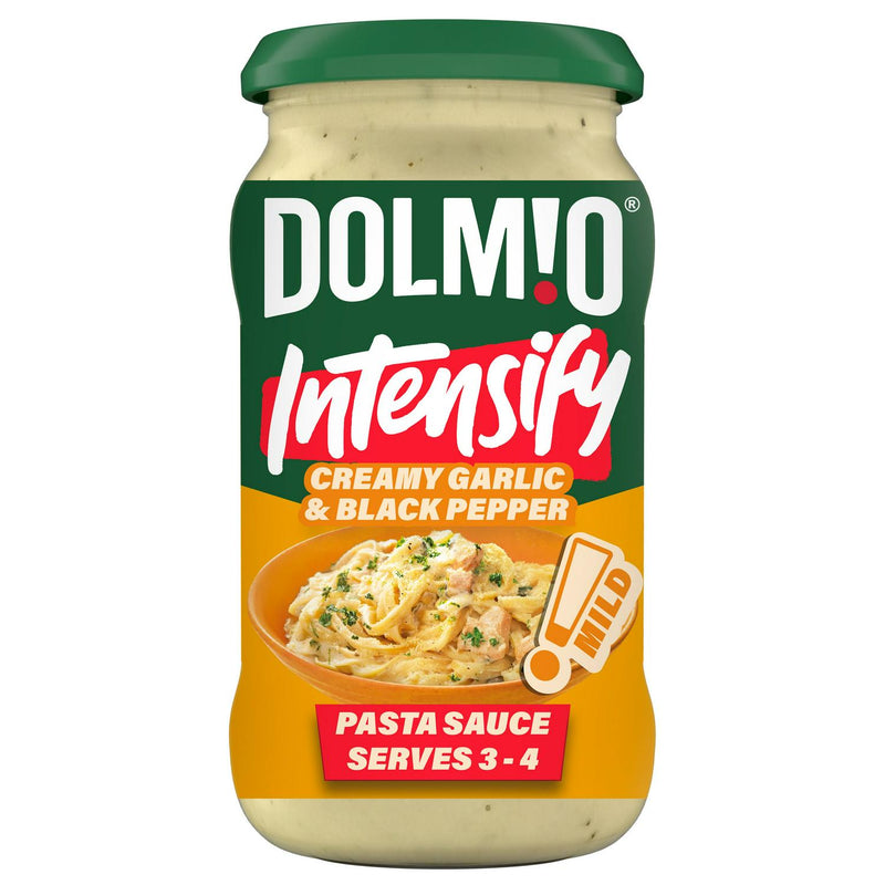 Dolmio creamy garlic black pepper pasta sauce 390g - British product