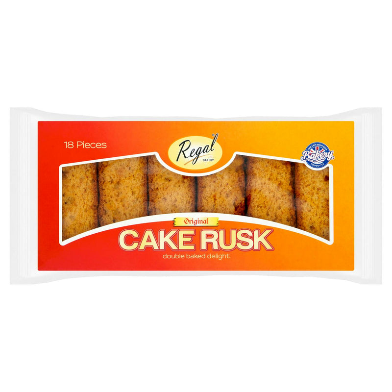 Regal Original Cake Rusk 18 pack, imported from the UK