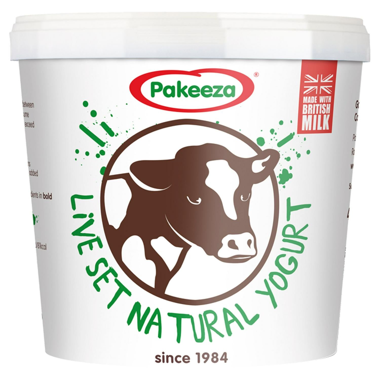 Pakeeza Live Natural Set yoghurt 900g (British brand)
