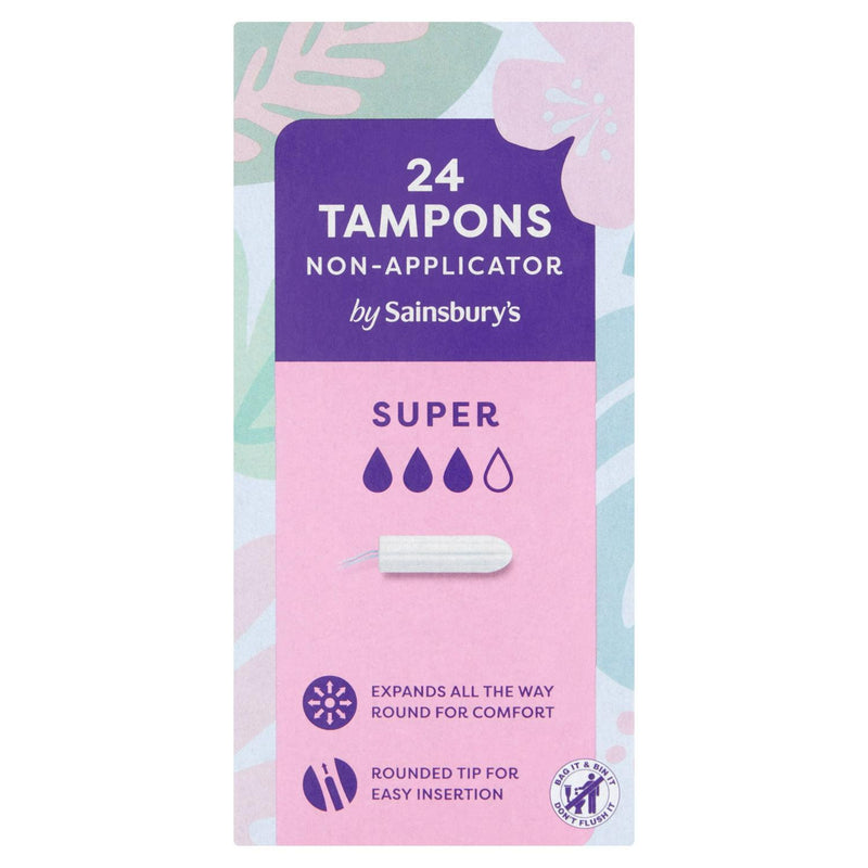 Sainsbury's Non Applicator Tampons Super 24 (British brand)