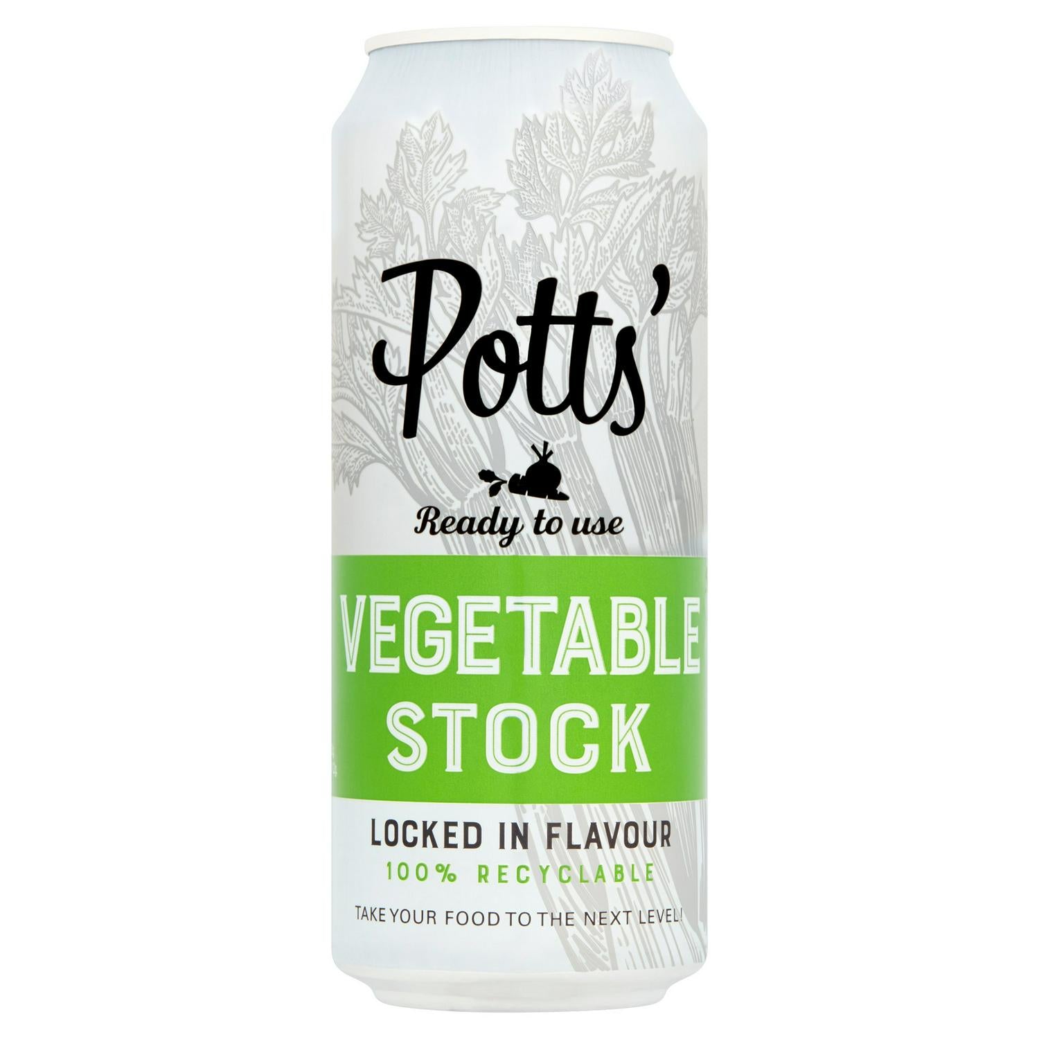Potts' Vegetable Stock 500ml (British brand)