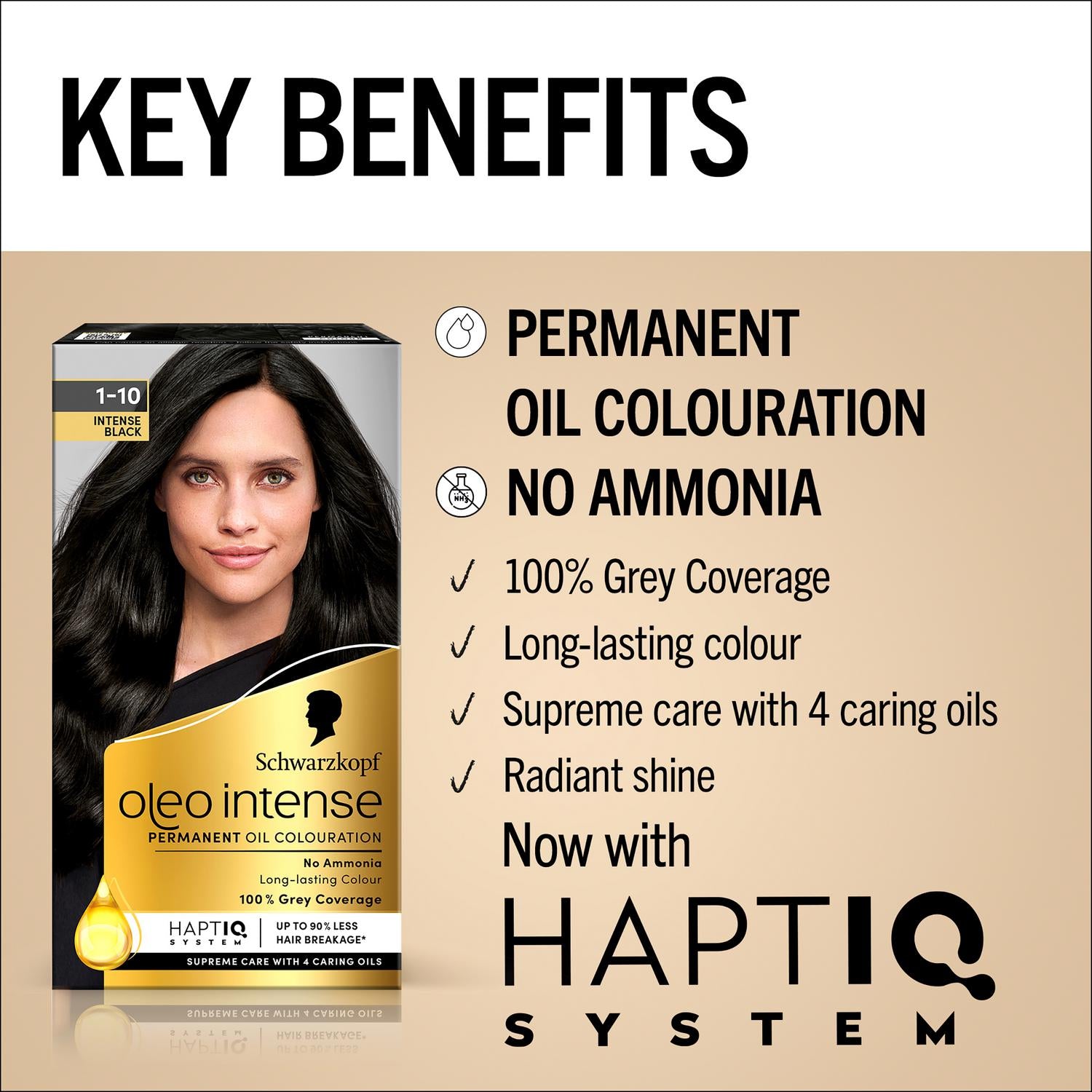 Schwarzkopf Oleo Intense 1-10 Intense Black Permanent Oil Colouration