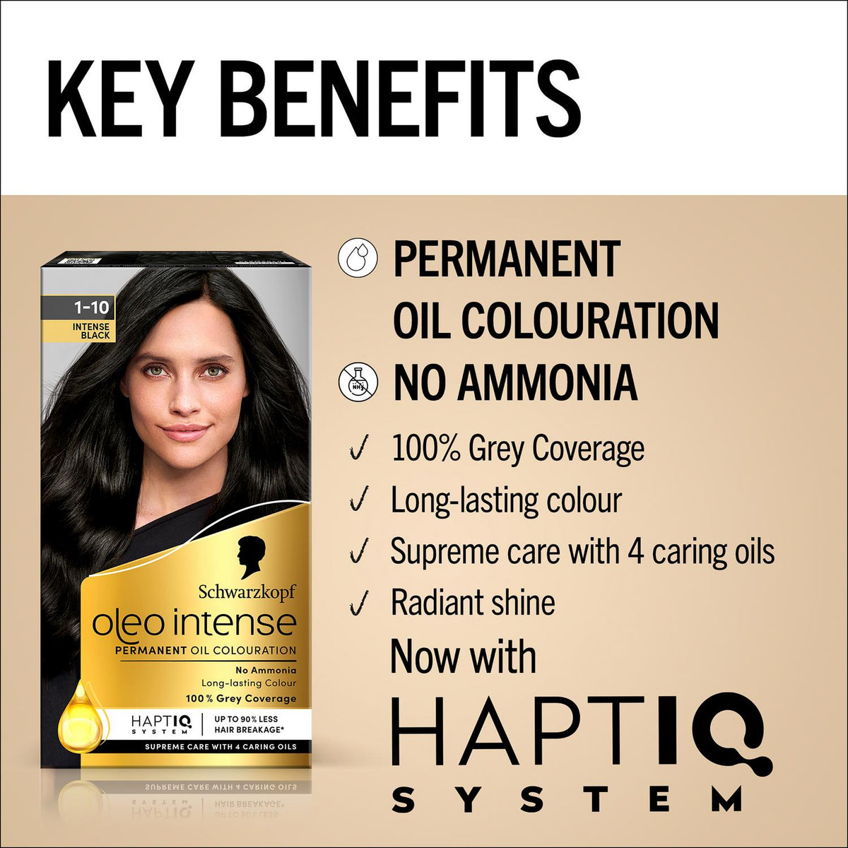 Schwarzkopf Oleo Intense 1-10 Intense Black Permanent Oil Colouration