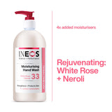 INEOS White Rose Neroli moisturising hand wash, imported from the UK