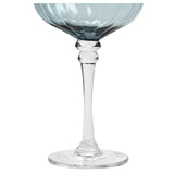 Habitat champagne coupe glass blue 200ml, UK version