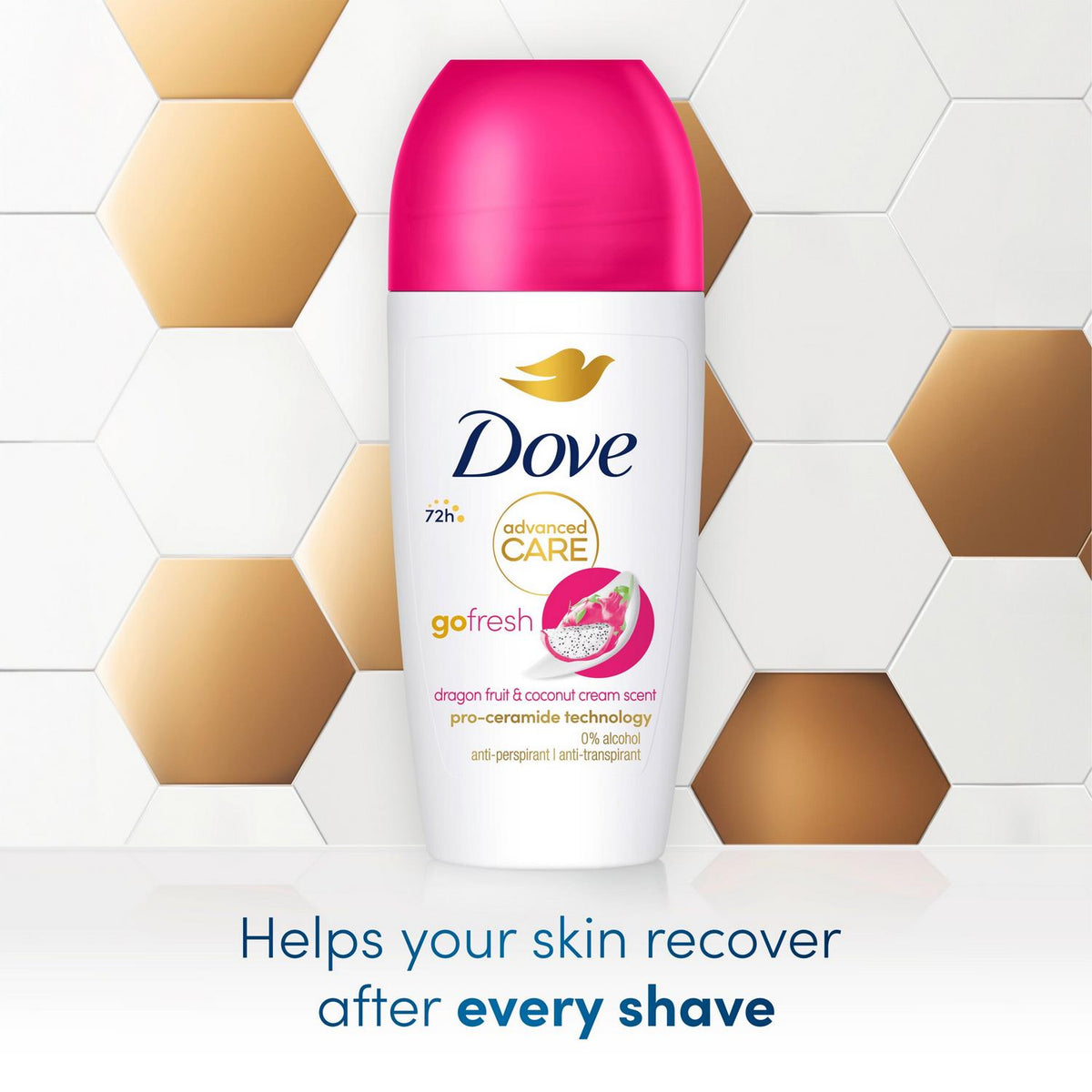 Dove Advanced Care Go Fresh Anti Perspirant Roll On Dragonfruit & Coconut Cream 50ml
