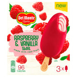 Del Monte Raspberry Vanilla Swirl Ice Cream 3x90ml - British product