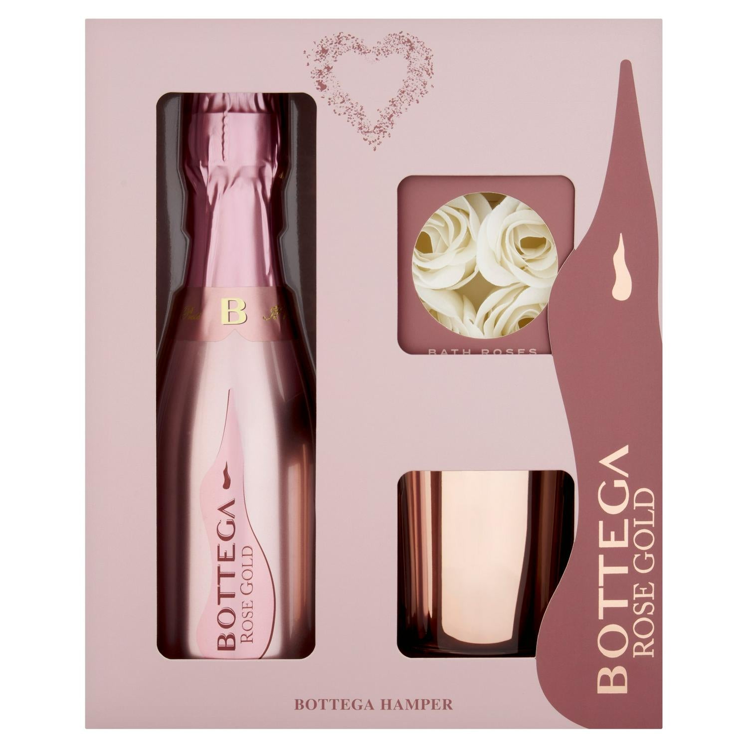 Pinot Nero Brut Rosé Sparkling Wine with Bath Rose Gift Set