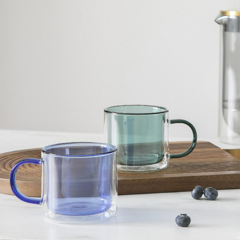 Habitat double walled mug blue 250ml, UK version