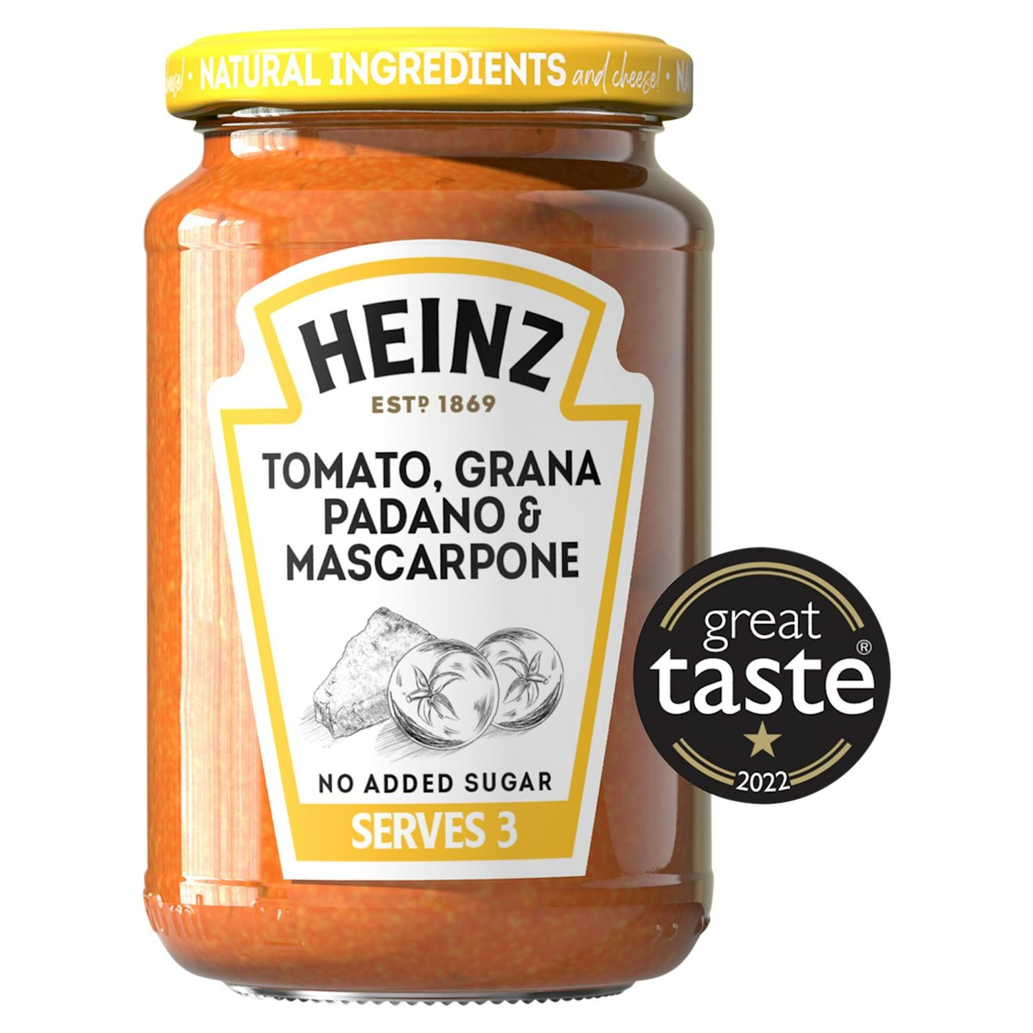 Heinz Tomato Grana Padano & Mascarpone Pasta Sauce 350g, UK version