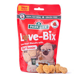 Park Life Love Bix Heart Shaped Dog Biscuits Red Berries 100g