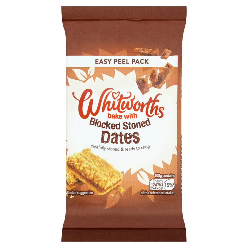 Whitworths blocked stoned dates in easy-peel pack 350g (British brand)