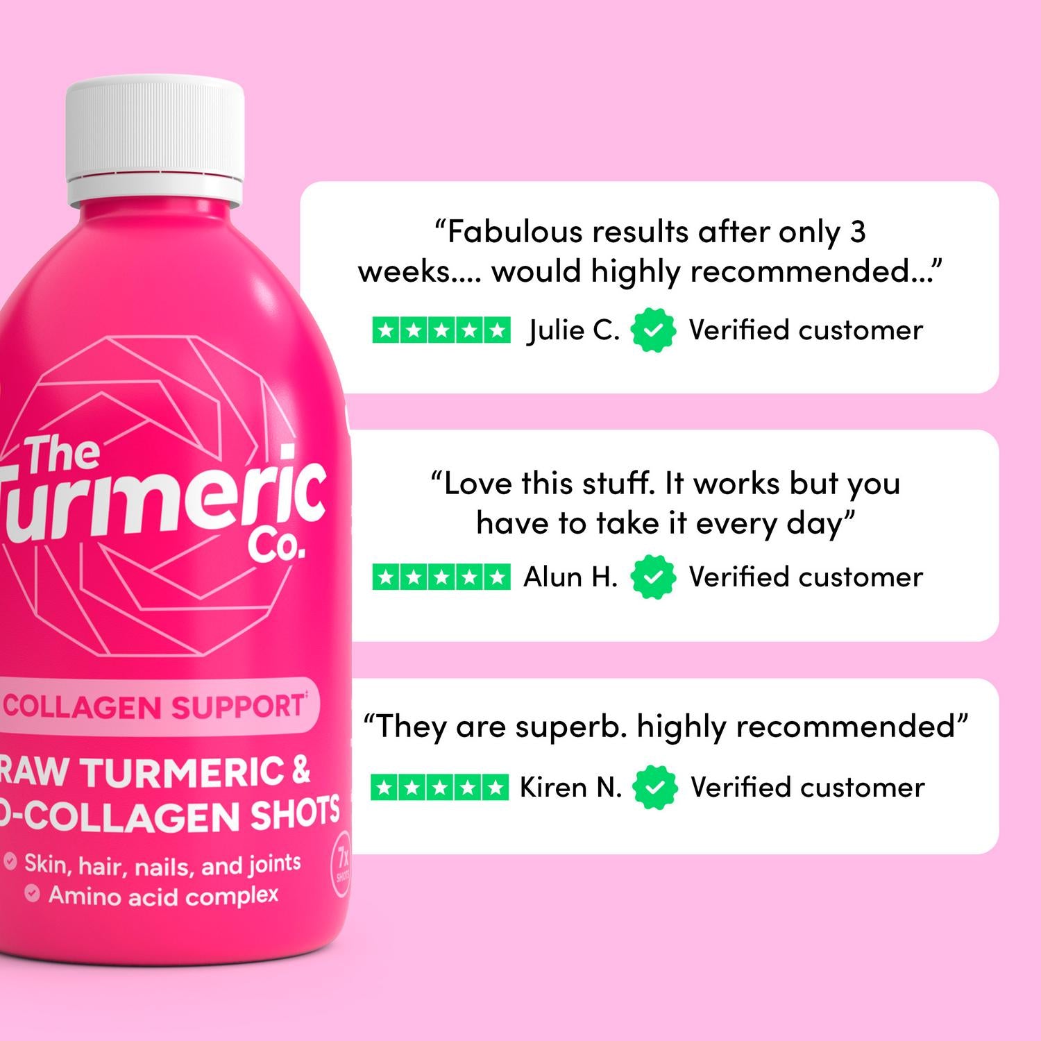 The Turmeric Co. Turmeric Collagen Shots 420ml (British brand)