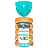 Fitzgeralds Sourdough Bagels Pre-Sliced x5 - British product