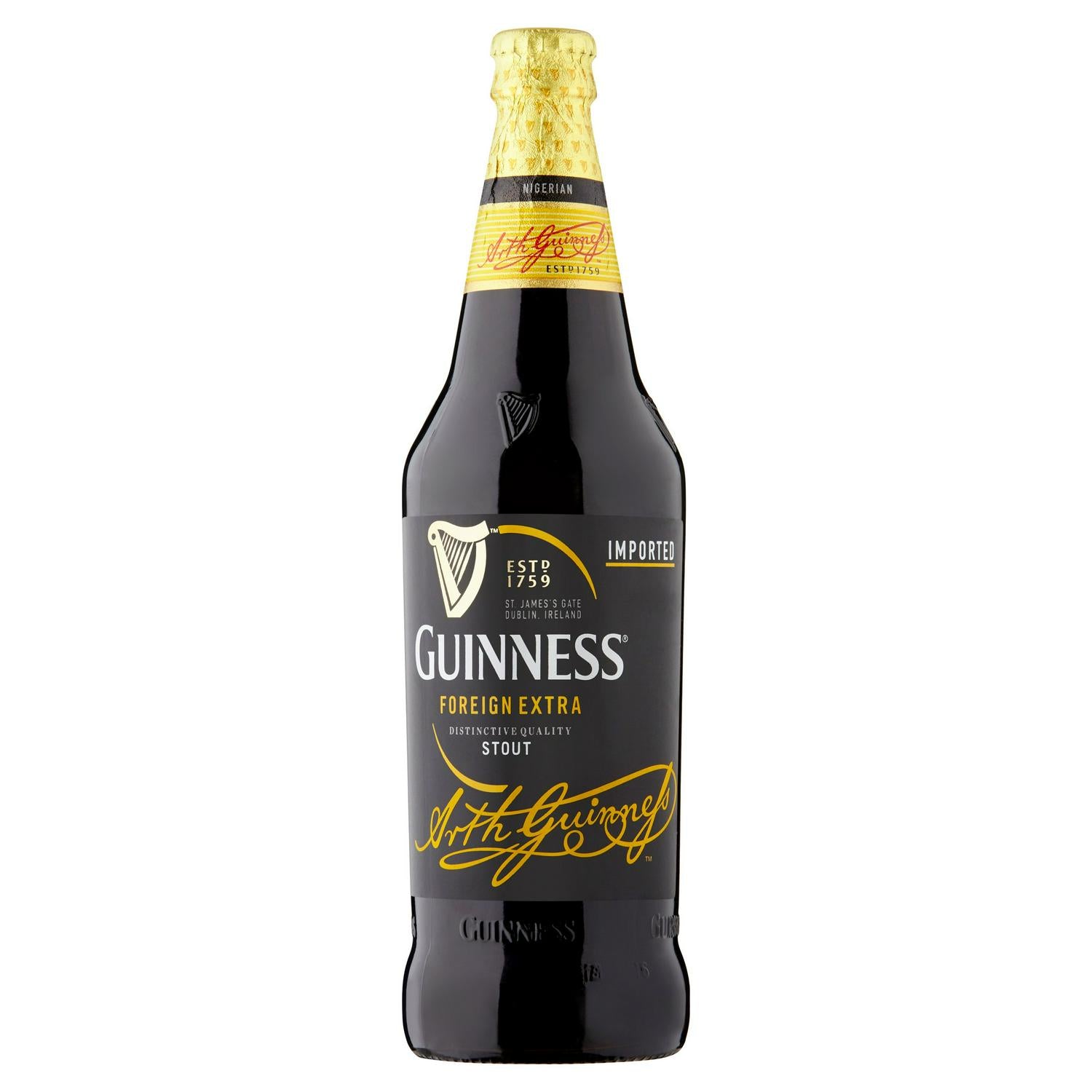 Guinness Foreign Extra Stout beer 600ml, UK version