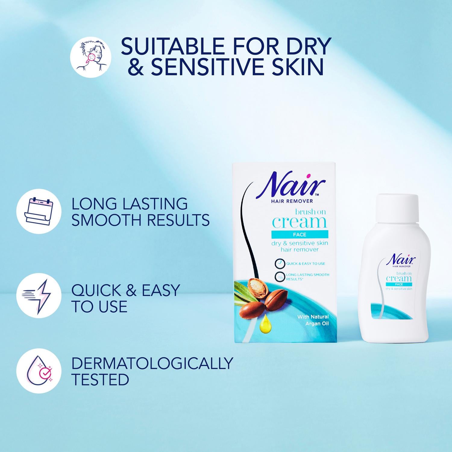Nair Brush On Hair Remover 50ml