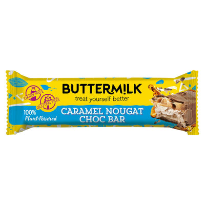 Buttermilk Vegansk Karamell Nougat Sjokoladebar 50g