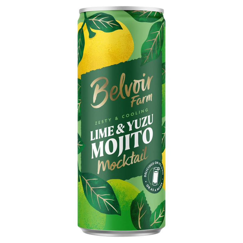 Belvoir Farm non alcoholic lime yuzu mojito 250ml - British product