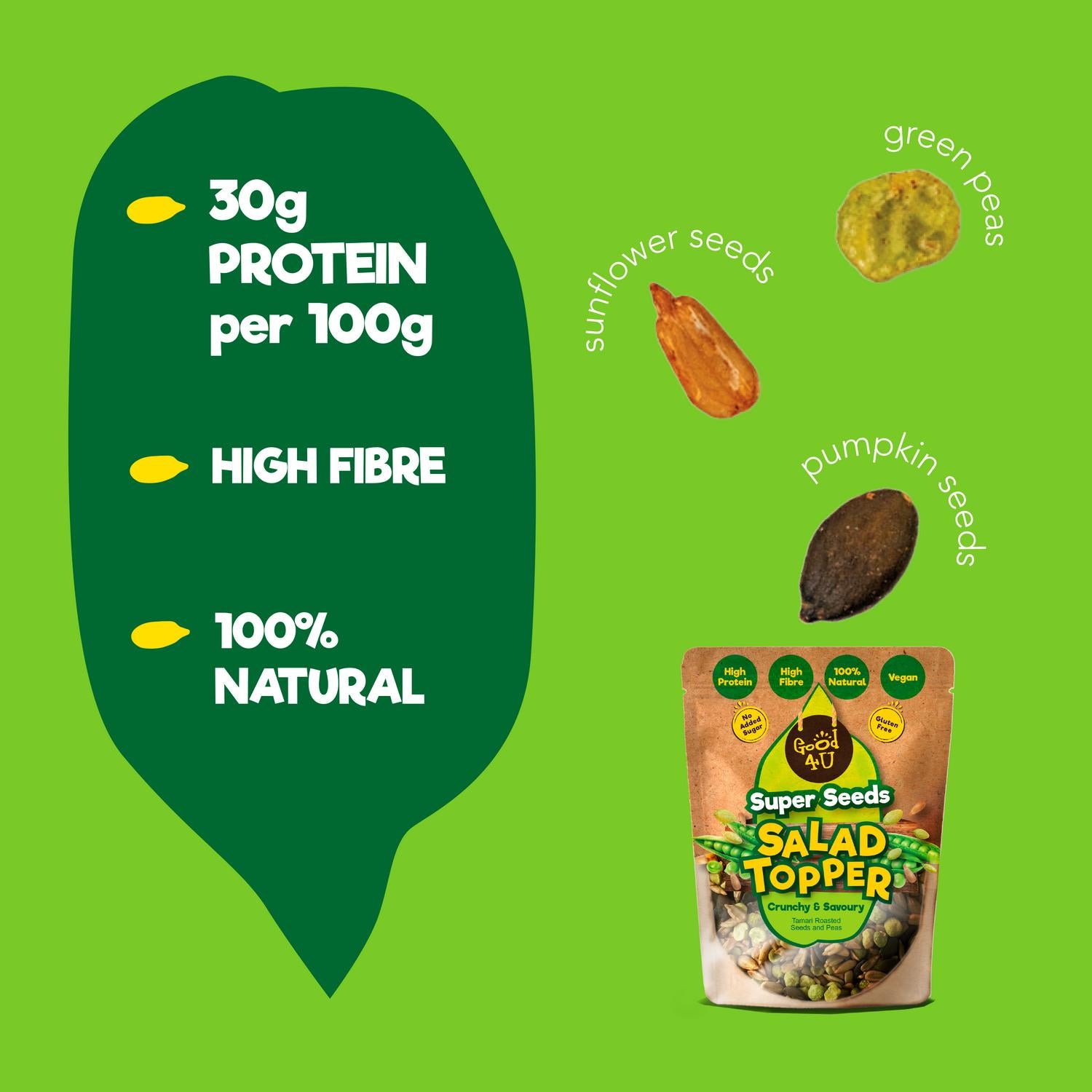 Good4U Protein Salad Topper mixed seeds 150g, UK version