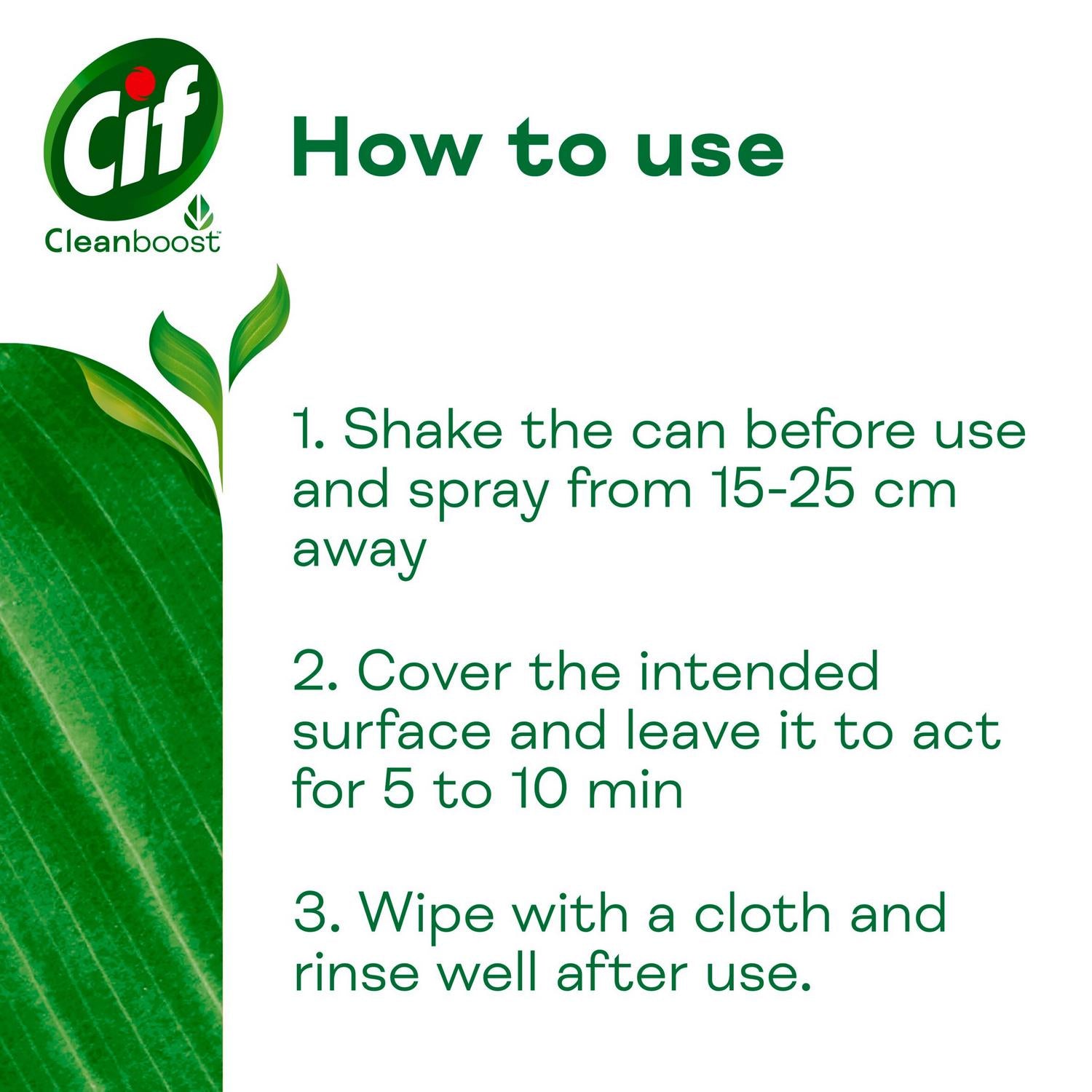 Cif citrus bathroom cleaner mousse 500ml - British product
