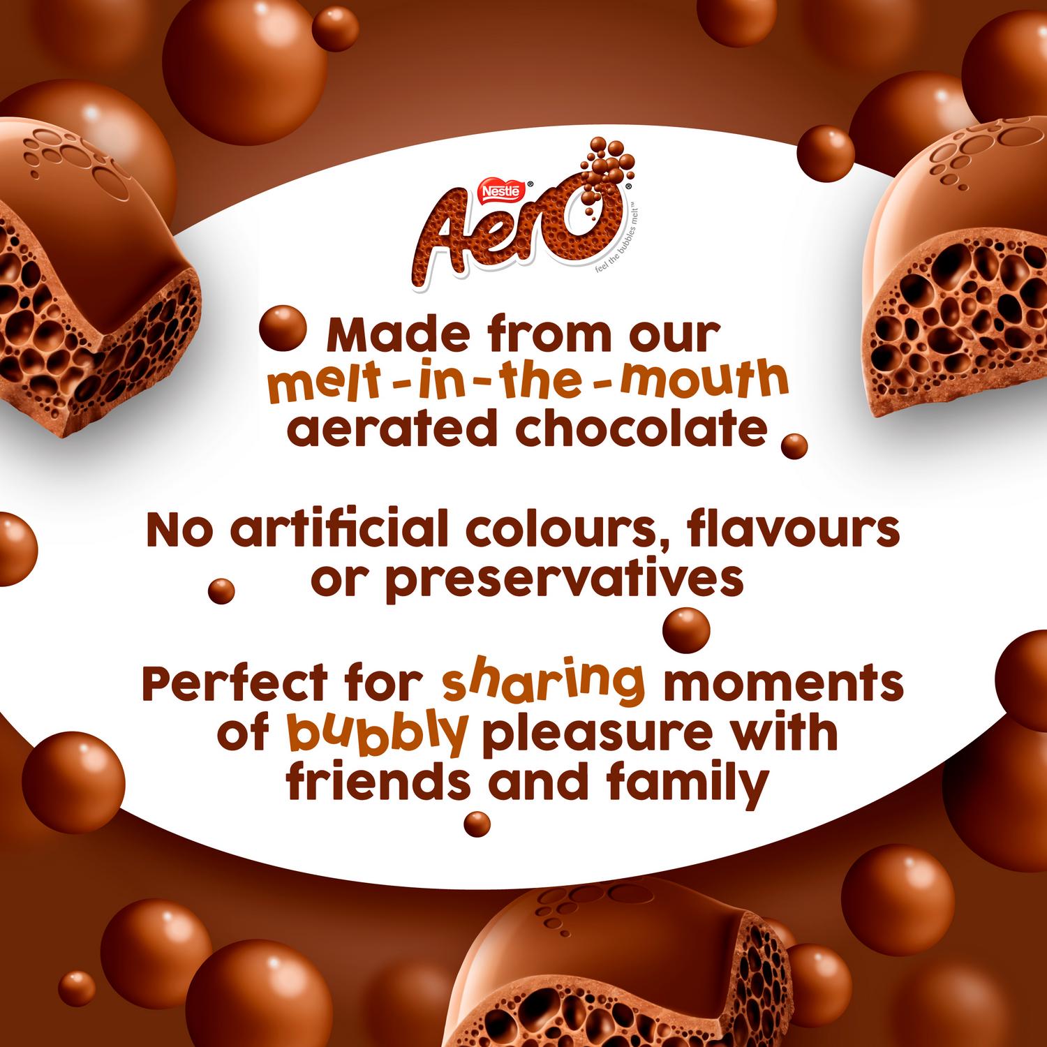 Aero hazelnut chocolate sharing bar 90g - British product